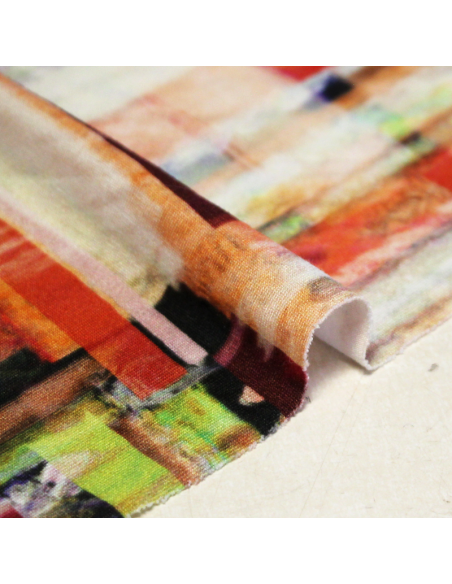 Jersey viscose & élasthanne - Vintage multicolore