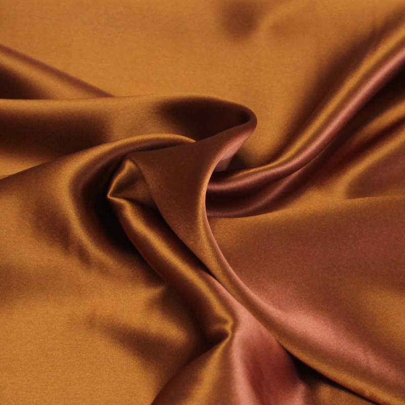 Satin 100% soie (25 mommes) - Caramel