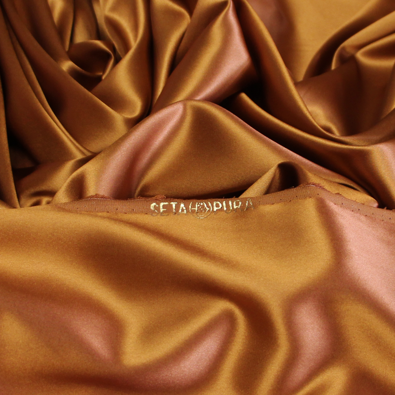 Satin 100% soie (25 mommes) - Caramel