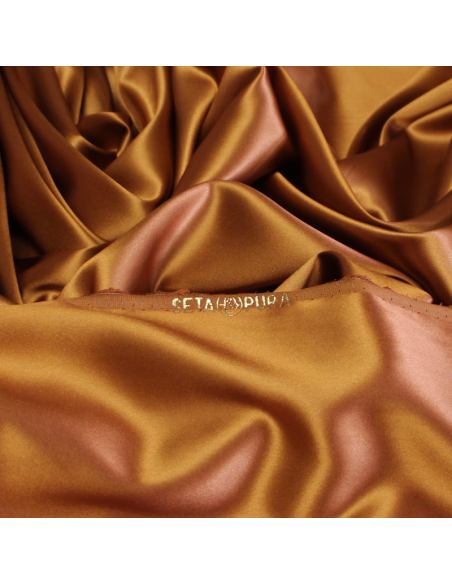 Satin 100% soie (25 mommes) - Caramel