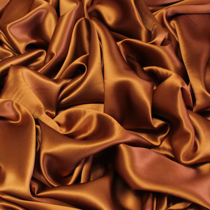 Satin 100% soie (25 mommes) - Caramel