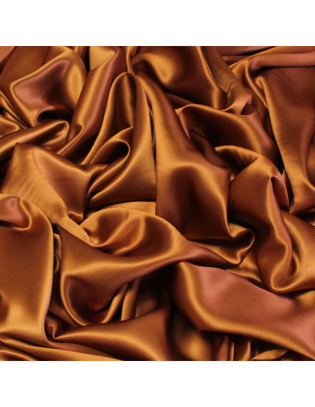 Satin 100% soie (25 mommes) - Caramel