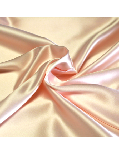 Satin 100% soie (25 mommes) - Rose clair