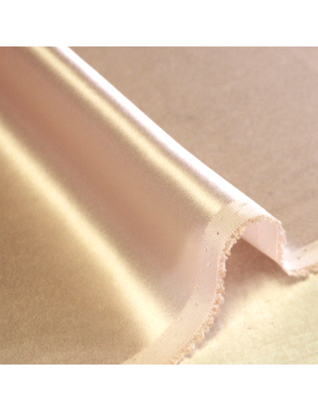 Satin 100% soie (25 mommes) - Rose clair