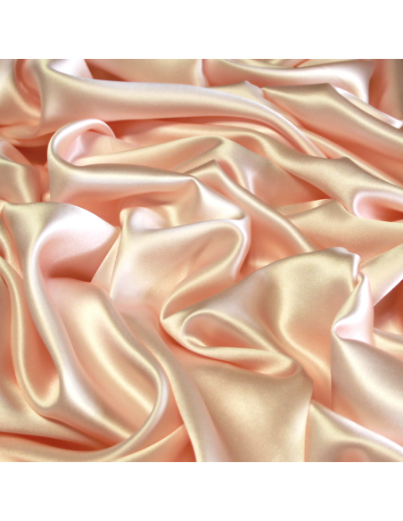 Satin 100% soie (25 mommes) - Rose clair
