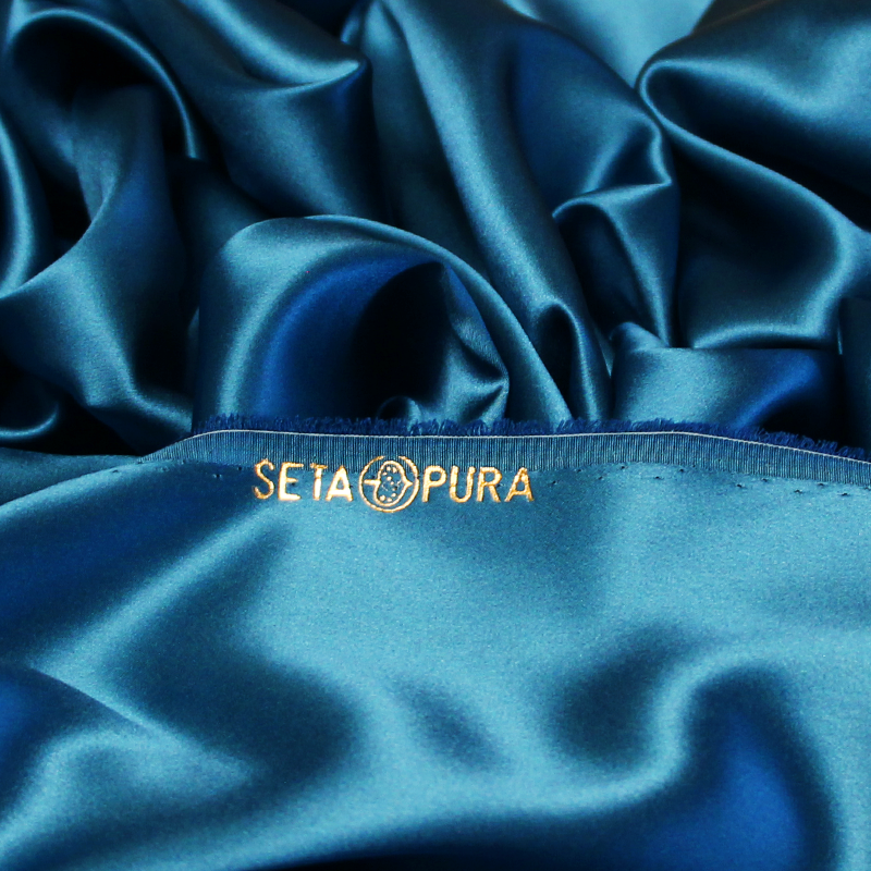 Satin 100% soie (25 mommes) - Canard