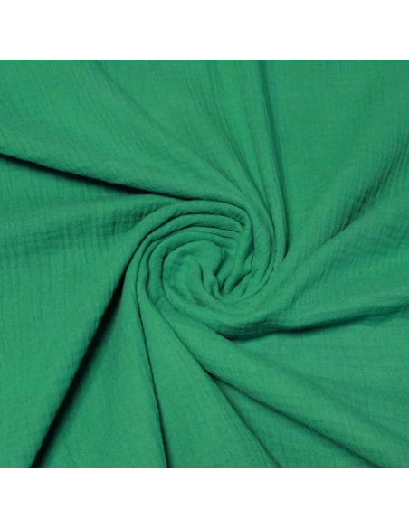 Double gaze 100% coton - Green