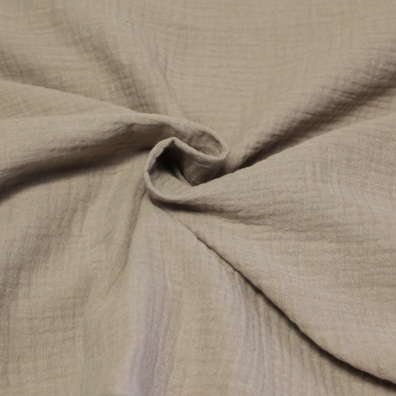 Double gaze 100% coton - Sable