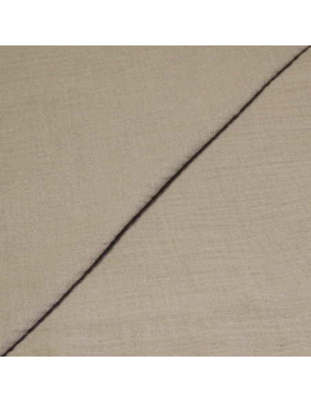 Double gaze 100% coton - Sable