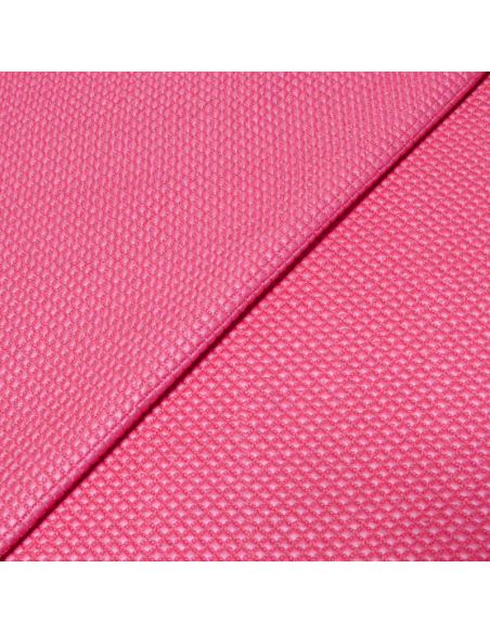 Tissu matelassé - Petits carreaux rose