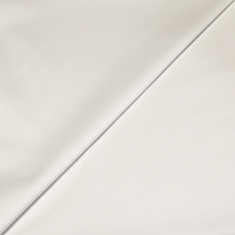 Gabardine fine coton & élasthanne - Blanc optique