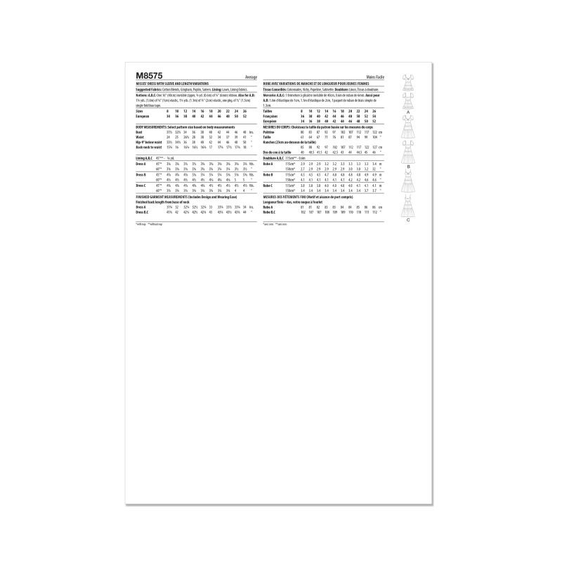 Patron McCall's 8575.K5 (36-44) -...