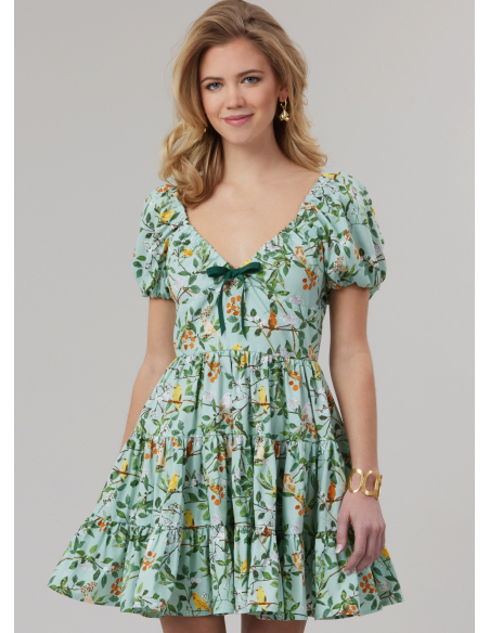 Patron McCall's 8575.K5 (36-44) - Robe taille empire froncée et manches courtes