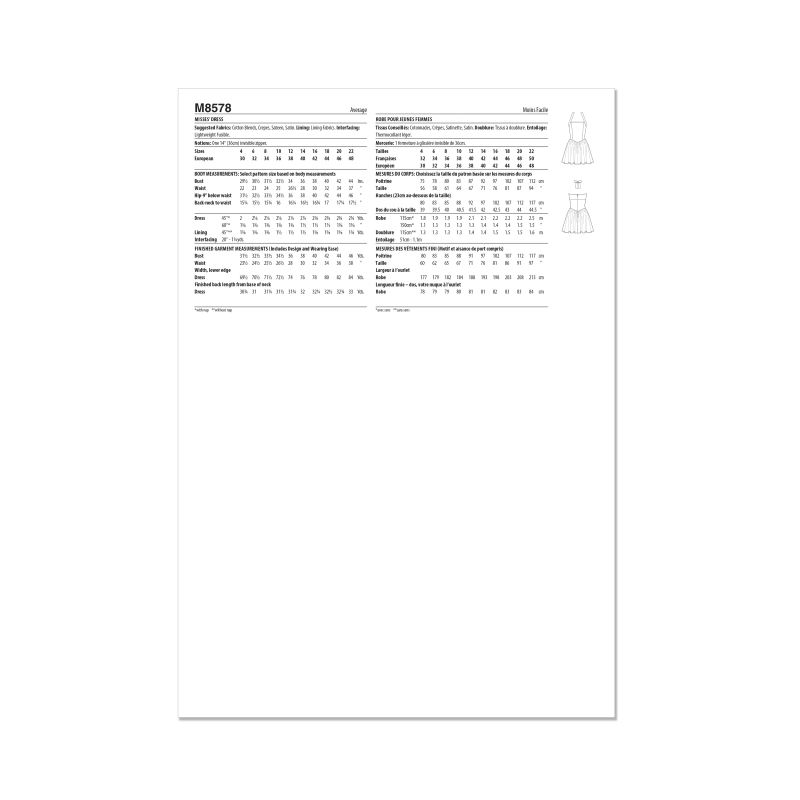 Patron McCall's 8578.D5 (32-40) -...