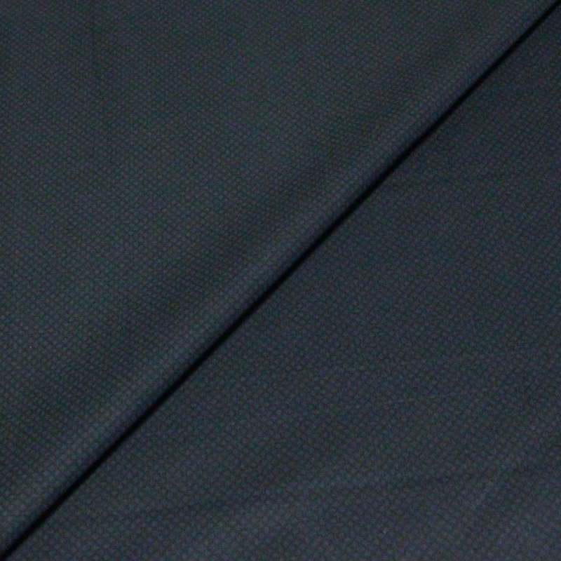 Satin mat coton & élasthanne - Losange gris vert