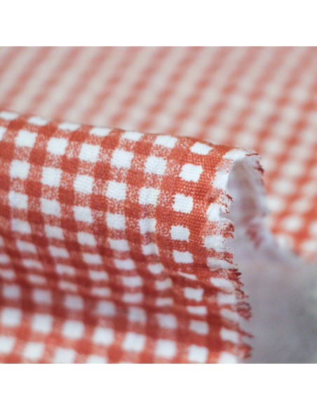 Double gaze 100% coton - Zéphyr terracotta