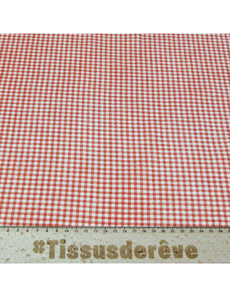 Double gaze 100% coton - Zéphyr terracotta