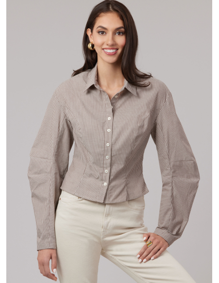 Patron McCall's 8580.H5 (34-42) - Chemise ajustée à col classique