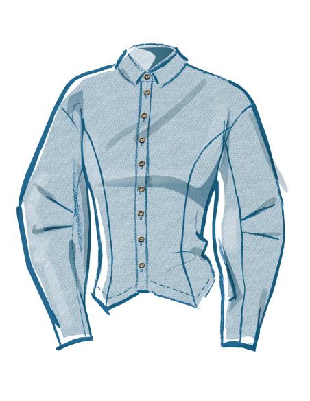 Patron McCall's 8580.U5 (44-52) - Chemise ajustée à col classique