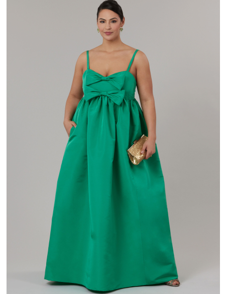 Patron McCall's 8581.M1 (38-46) - Robe taille empire sweetheart à bretelles