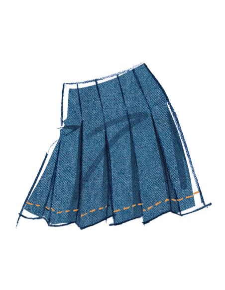 Patron McCall's 8584.U5 (44-52) - Jupe plissée deux longueurs avec ceinture