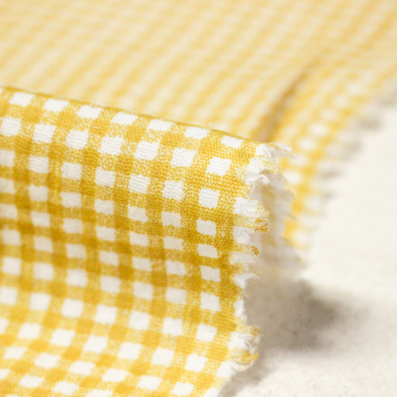 Double gaze 100% coton - Zéphyr moutarde