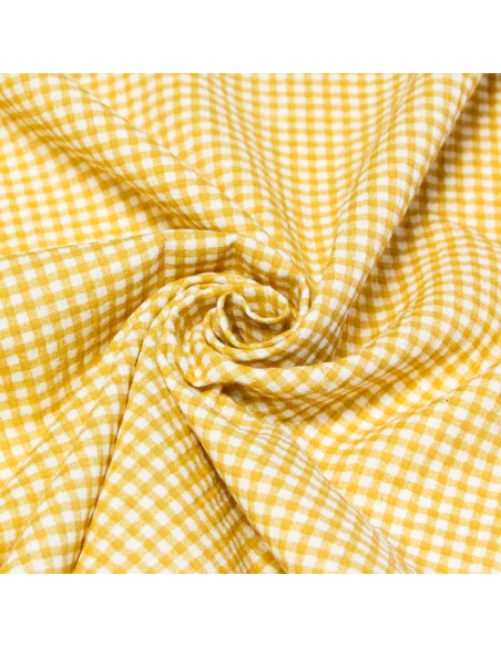 Double gaze 100% coton - Zéphyr moutarde