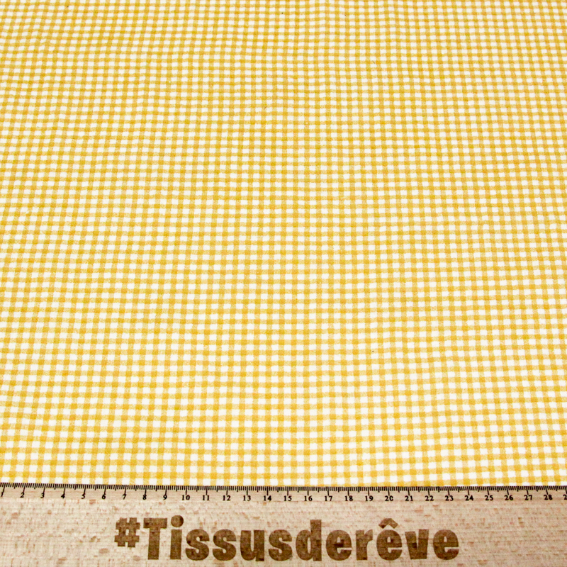 Double gaze 100% coton - Zéphyr moutarde