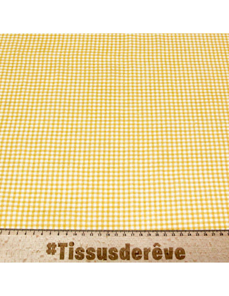 Double gaze 100% coton - Zéphyr moutarde