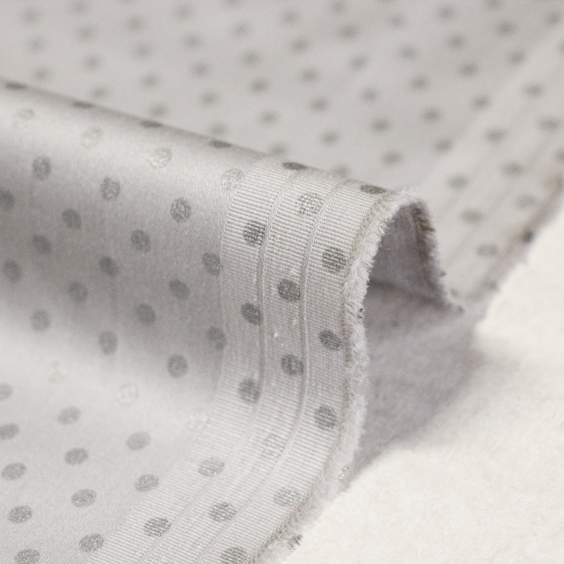 Satin coton & élasthanne - Pois...