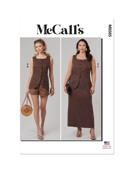 Patron McCall's 8585.M1 (38-46) - Ensemble top et pantalon