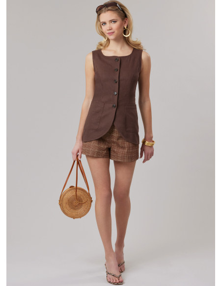 Patron McCall's 8585.W2 (48-56) - Ensemble top et pantalon