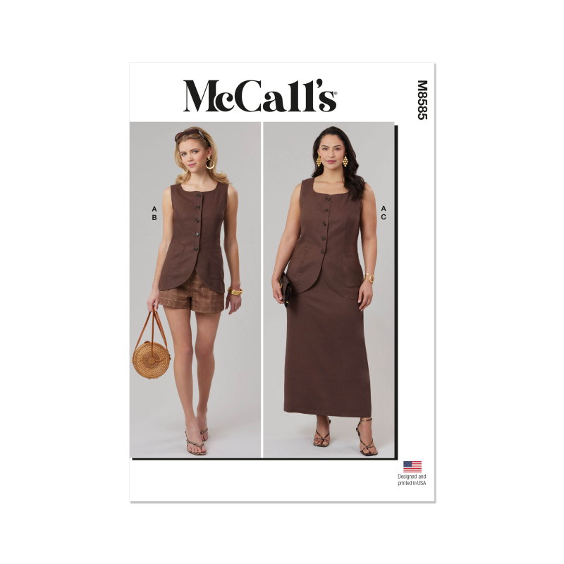 Patron McCall's 8585.W3 (58-66) - Ensemble top et pantalon