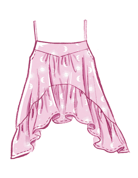 Patron McCall's 8587.A (34-52) - Ensemble top court, shorts et pantalon ballon