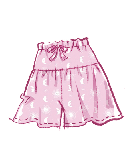 Patron McCall's 8587.A (34-52) - Ensemble top court, shorts et pantalon ballon