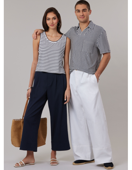 Patron McCall's 8588.A (34-52) - Pantalon unisexe à coupe fluide deux longueurs