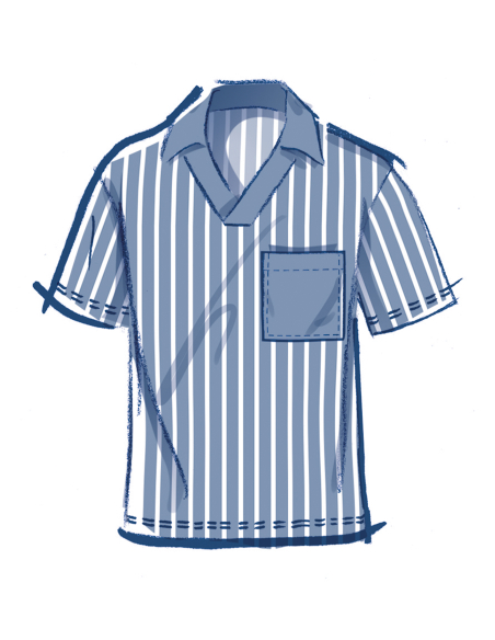 Patron McCall's 8589.A (36-58) - Top homme manches variées