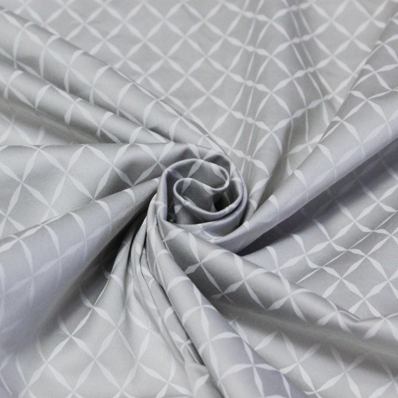 Satin coton & élasthanne - Losange...