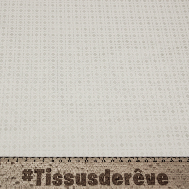 Satin coton & élasthanne - Losanges...