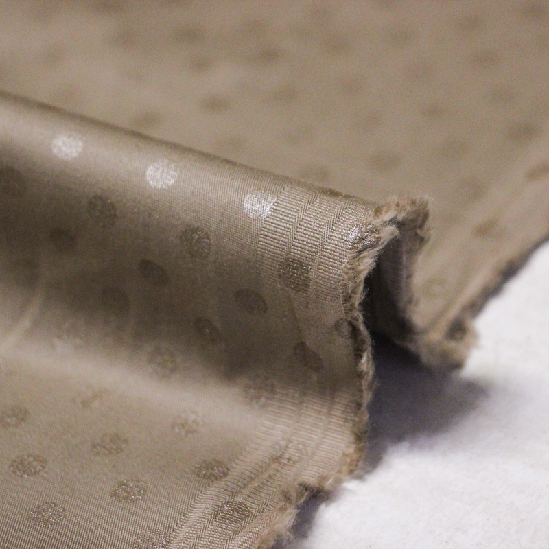 Gabardine coton & élasthanne - Pois...