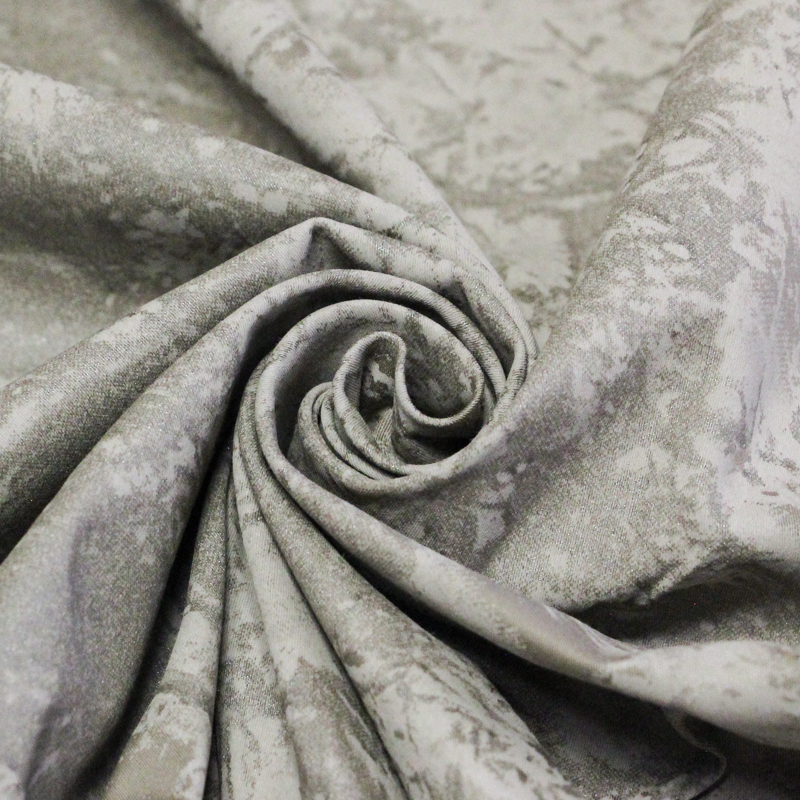 Gabardine coton & élasthanne - Motif...