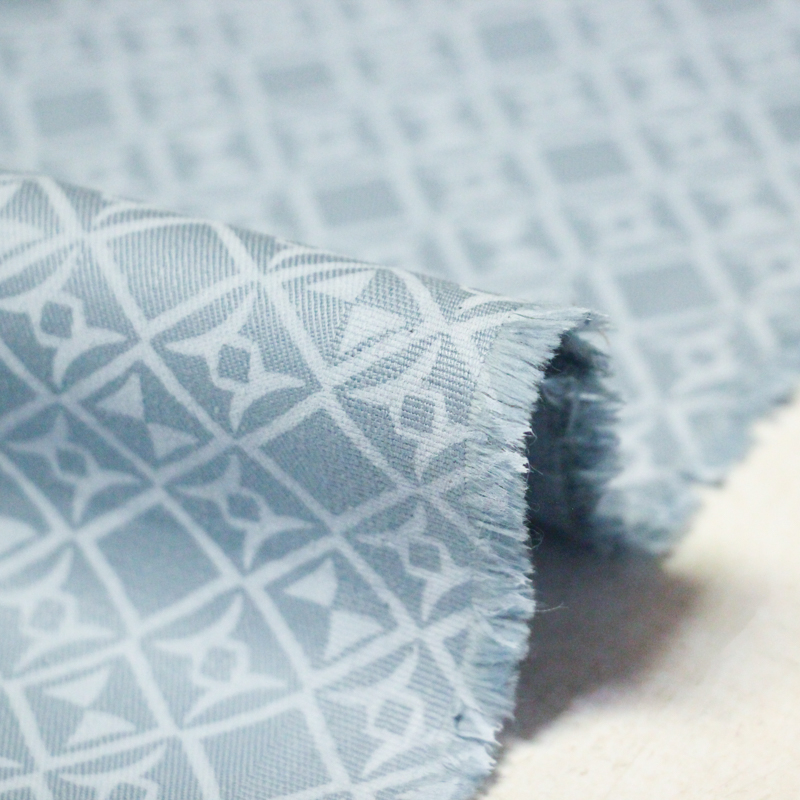 Gabardine coton & élasthanne - Motif...