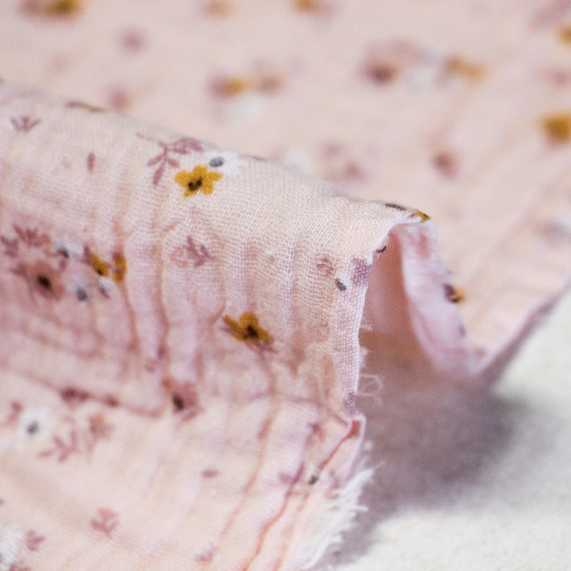 Double gaze 100% coton - Fleurs d'été...