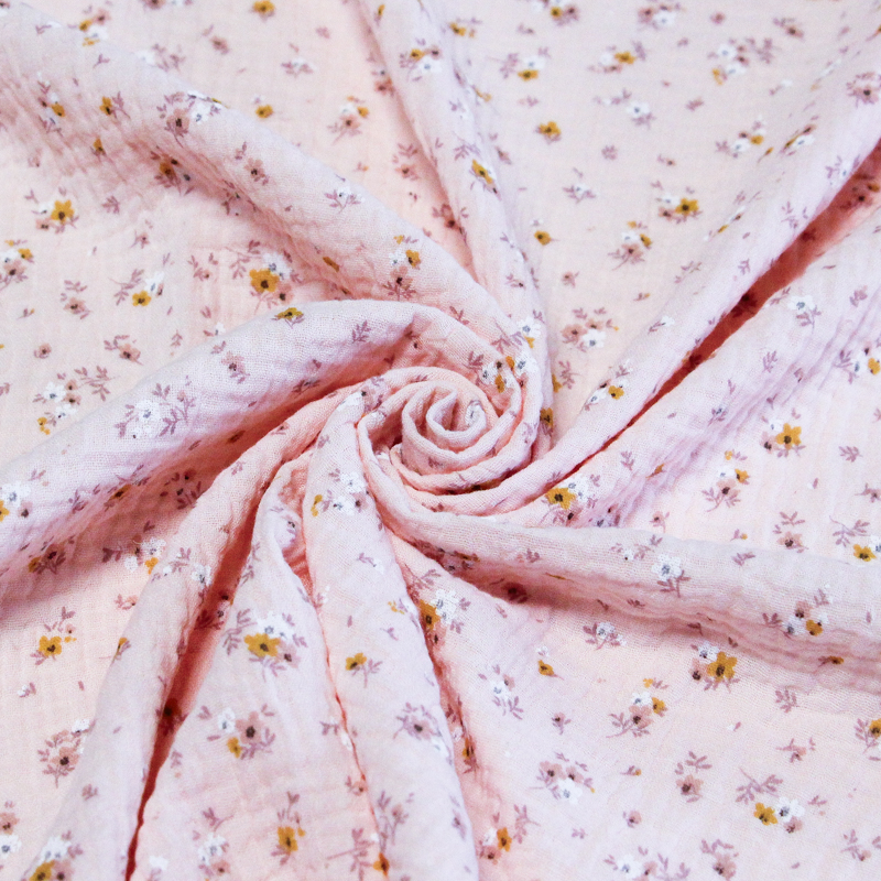 Double gaze 100% coton - Fleurs d'été...