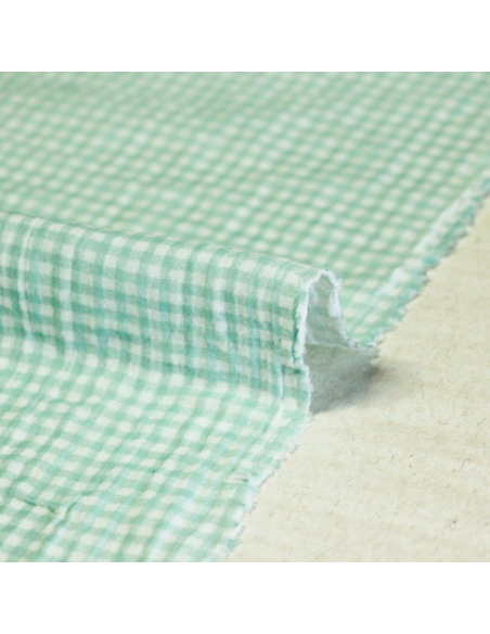 Double gaze 100% coton - Zéphyr vert
