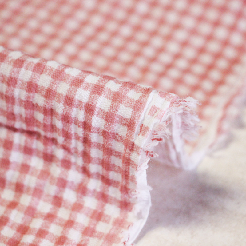 Double gaze 100% coton - Zéphyr rose