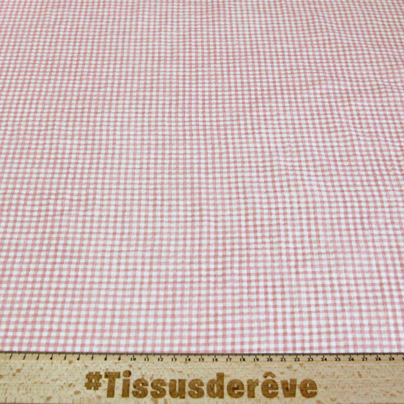 Double gaze 100% coton - Zéphyr rose