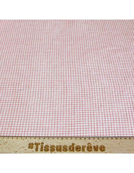 Double gaze 100% coton - Zéphyr rose