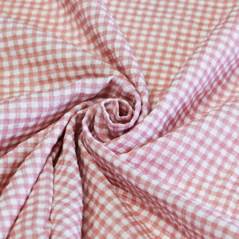 Double gaze 100% coton - Zéphyr rose