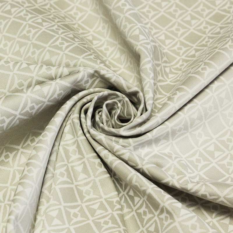 Gabardine coton & élasthanne - Motif...